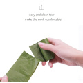 Eco Cornstarch Based green color biodegradable dog poo poop bags